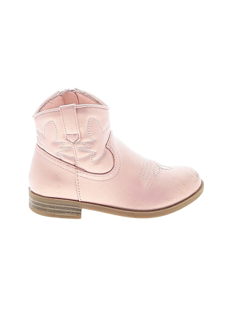 Pre-owned Jumping Beans Kids' Ankle Boots In Pink