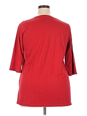 Woman Within 3/4 Sleeve T-Shirt (view 2)