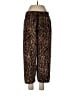 T Tahari 100% Polyester Animal Print Brown Casual Pants Size L - photo 1