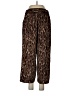 T Tahari 100% Polyester Animal Print Brown Casual Pants Size L - photo 2