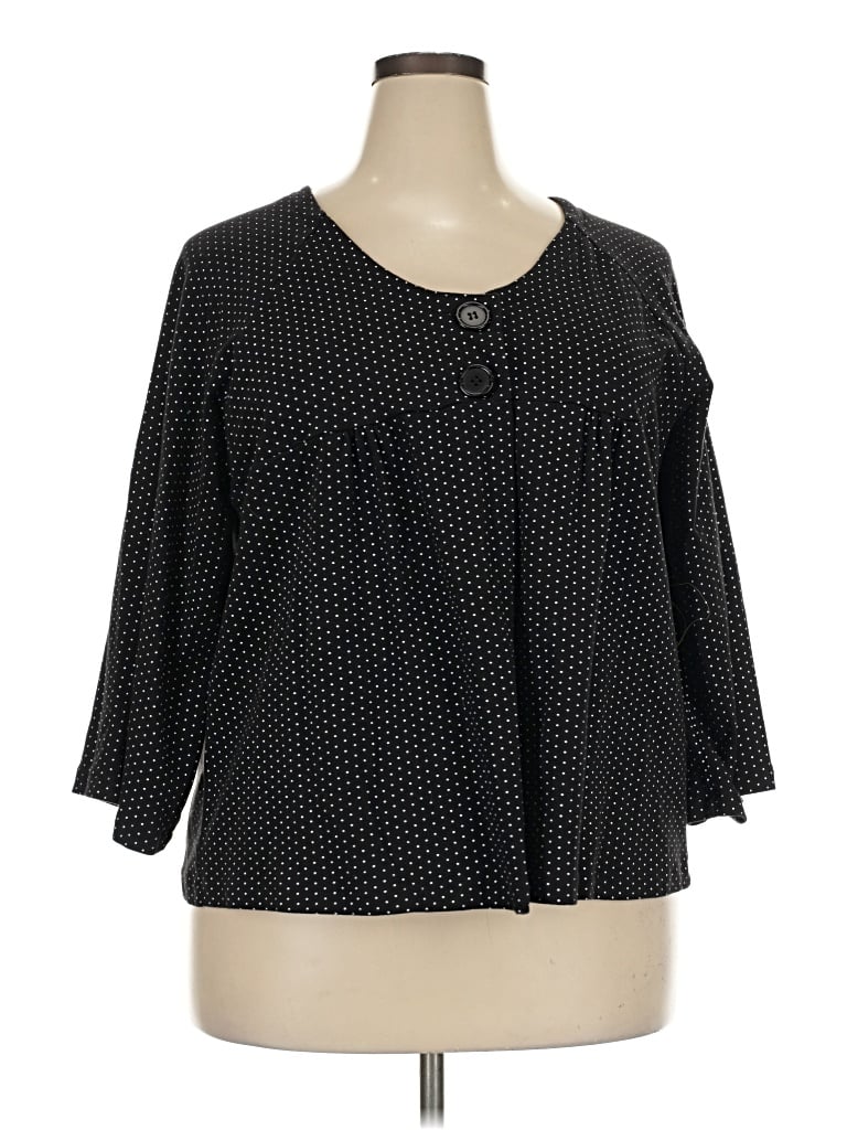 Pre-owned Cato Cardigan Sweater In Black