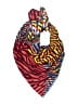 Unbranded Animal Print Red Scarf One size - photo 1