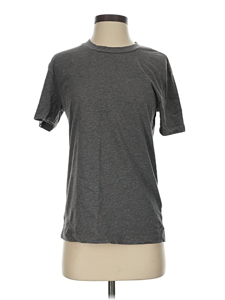 Pre-owned Lna Short Sleeve Turtleneck In Gray