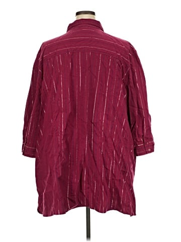 Liz & Me 3/4 Sleeve Button-Down Shirt (view 2)