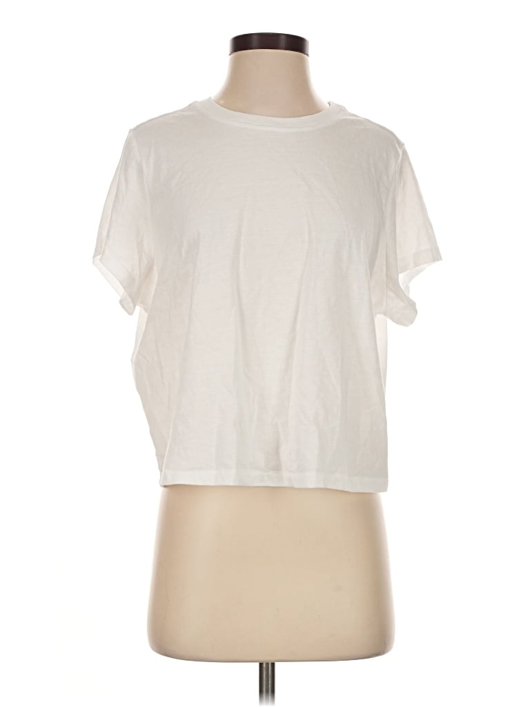 Pre-owned Skims Short Sleeve T-shirt In Ivory