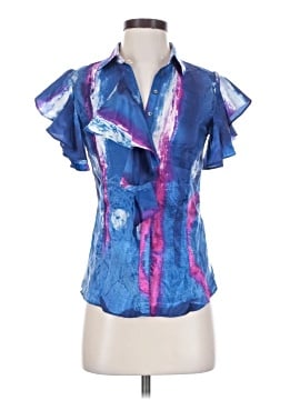 ADAM by Adam Lippes Short Sleeve Silk Top (view 1)