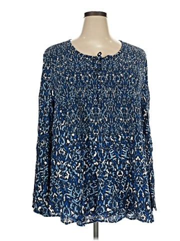 Ulla Popken Long Sleeve Blouse (view 1)