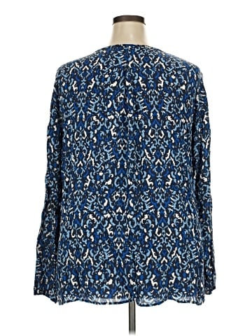 Ulla Popken Long Sleeve Blouse (view 2)