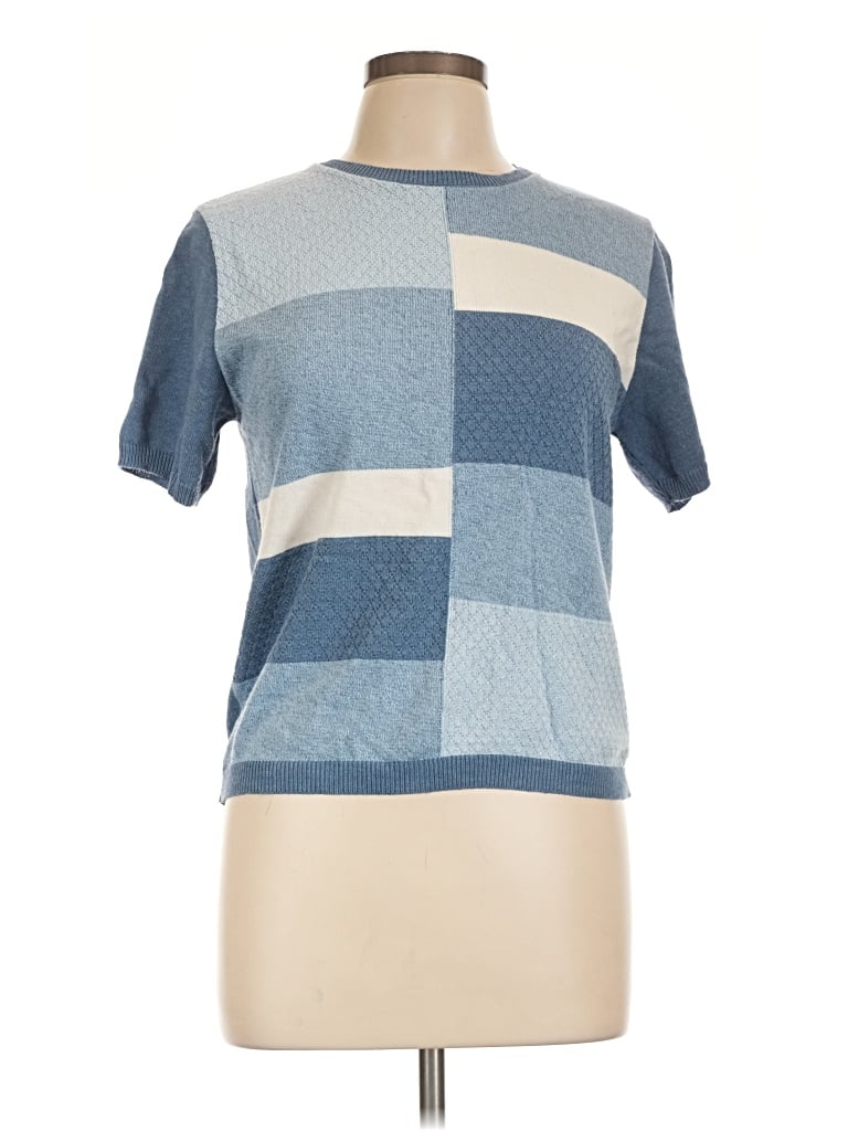 Pre-owned Alfred Dunner Pullover Sweater In Blue