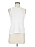 Marled Essentials White Ivory Sleeveless T-Shirt Size L - photo 1