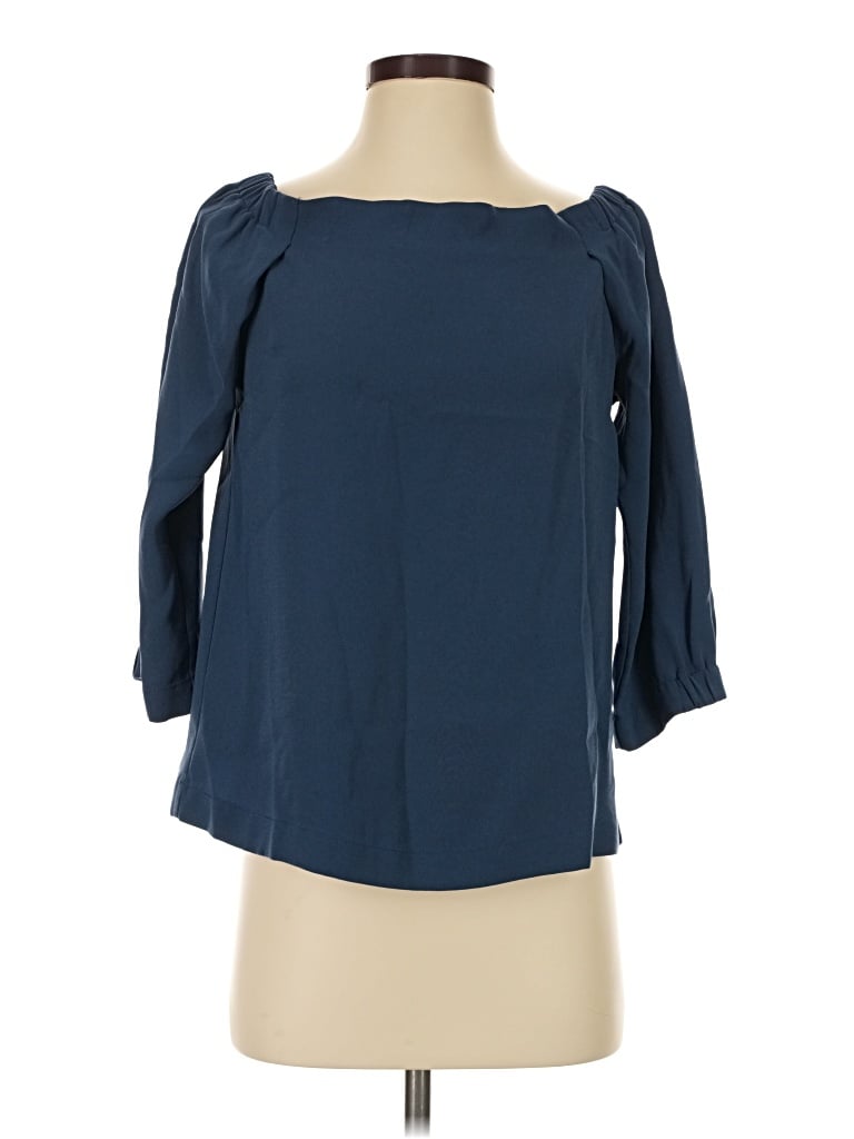 Pre-owned Babaton 3/4 Sleeve T-shirt In Blue