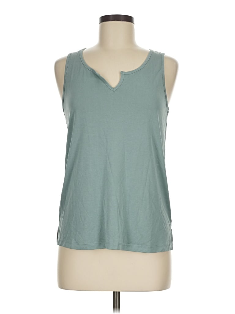 Mystree Sleeveless T-shirt In Teal