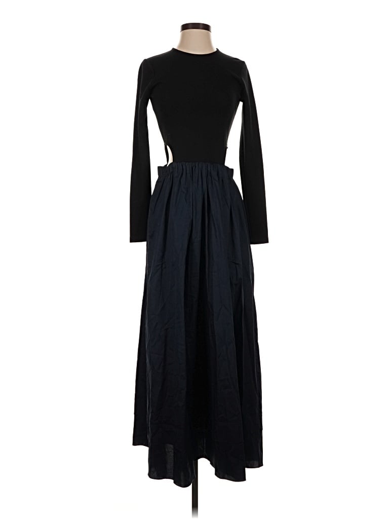 Pre-owned Something Navy Casual Dress In Black