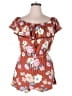 Derek Heart Floral Red Romper Size XL - photo 1