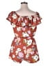 Derek Heart Floral Red Romper Size XL - photo 2