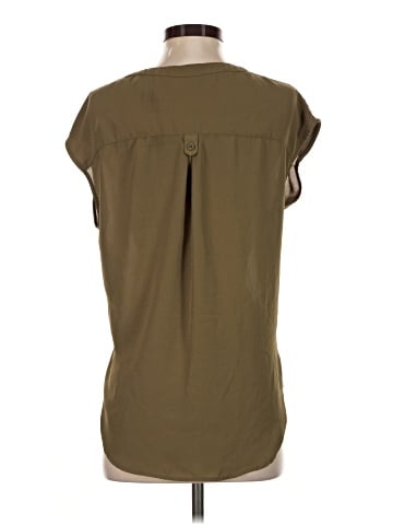 New York & Company Short Sleeve Blouse (view 2)