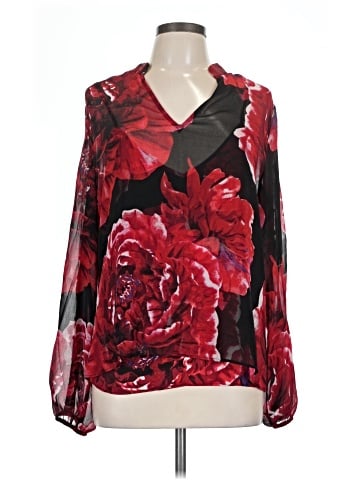 White House Black Market Long Sleeve Blouse (view 1)
