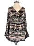 Millau 100% Rayon Paisley Black Romper Size XS - photo 1