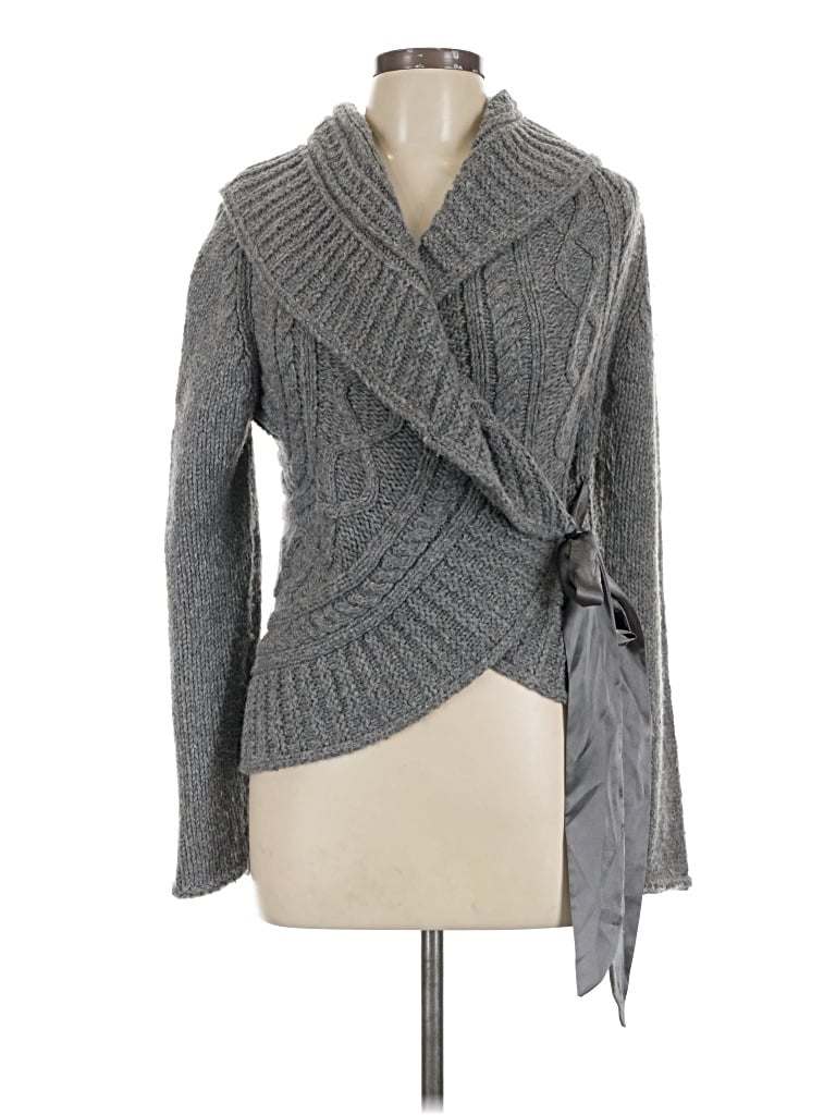 Pre-owned Apt. 9 Cardigan Sweater In Gray