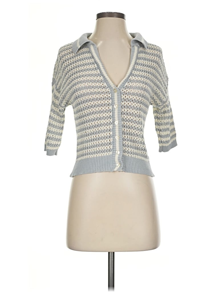 Pre-owned By Together Cardigan Sweater In Gray