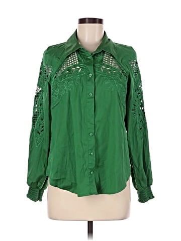 White House Black Market Long Sleeve Blouse (view 1)
