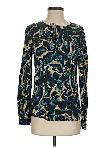 Classiques Entier Long Sleeve Silk Top (view 1)