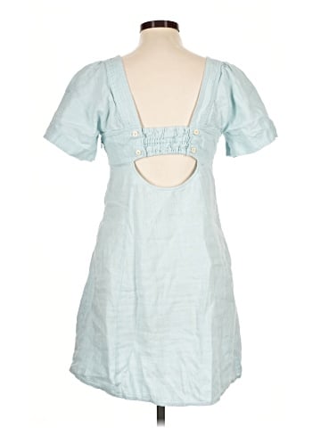 Madewell Square-Neck Mini Dress in 100% Linen (view 2)