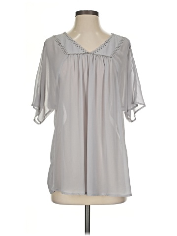 Criss Cross Short Sleeve Blouse (view 1)