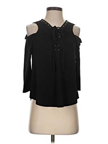 Iz Byer 3/4 Sleeve Blouse (view 1)