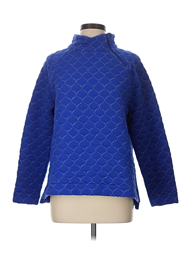 Pre-owned T By Talbots Turtleneck Sweater In Blue