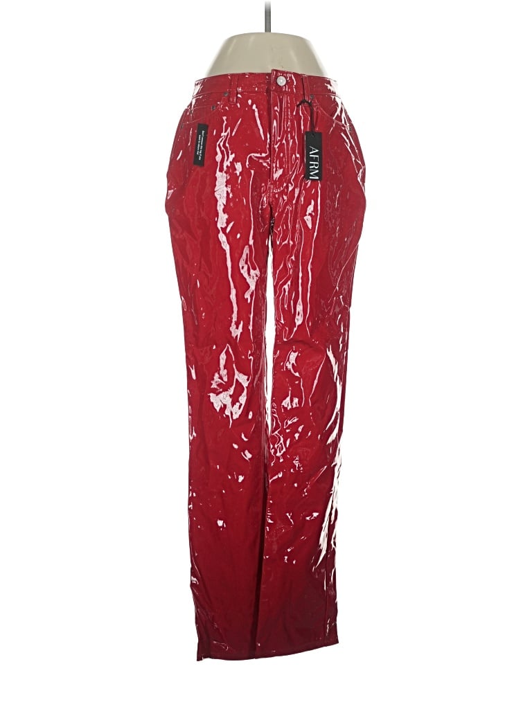 Pre-owned Afrm Casual Pants In Red