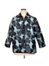 Chico's Print Teal Raincoat Size XXL (4) - photo 1