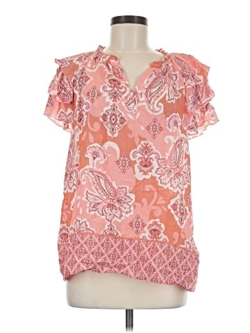 NANETTE Nanette Lepore Short Sleeve Blouse (view 1)