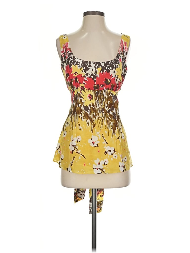 Pre-owned Etcetera Sleeveless Blouse In Yellow