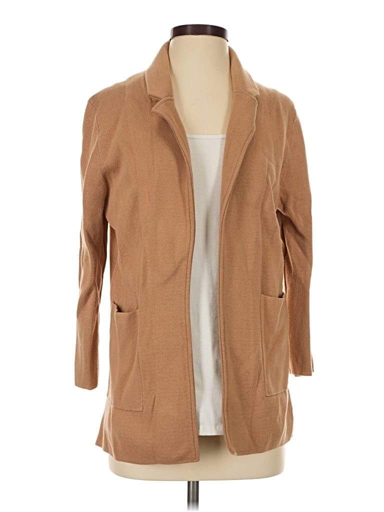 Pre-owned Quince Cardigan Sweater In Tan