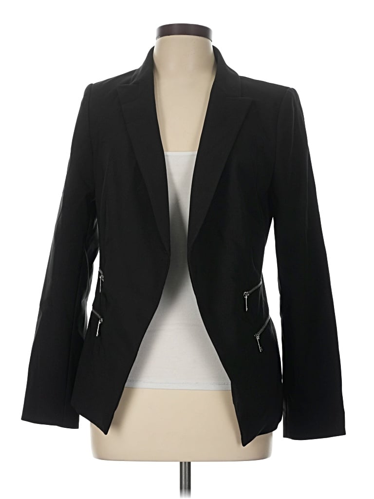 Pre-owned Dkny Blazer Jacket In Black