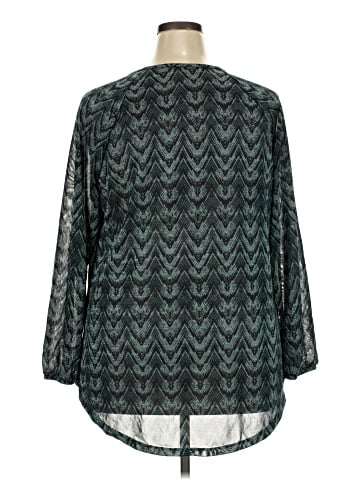 Faded Glory 3/4 Sleeve Blouse (view 2)