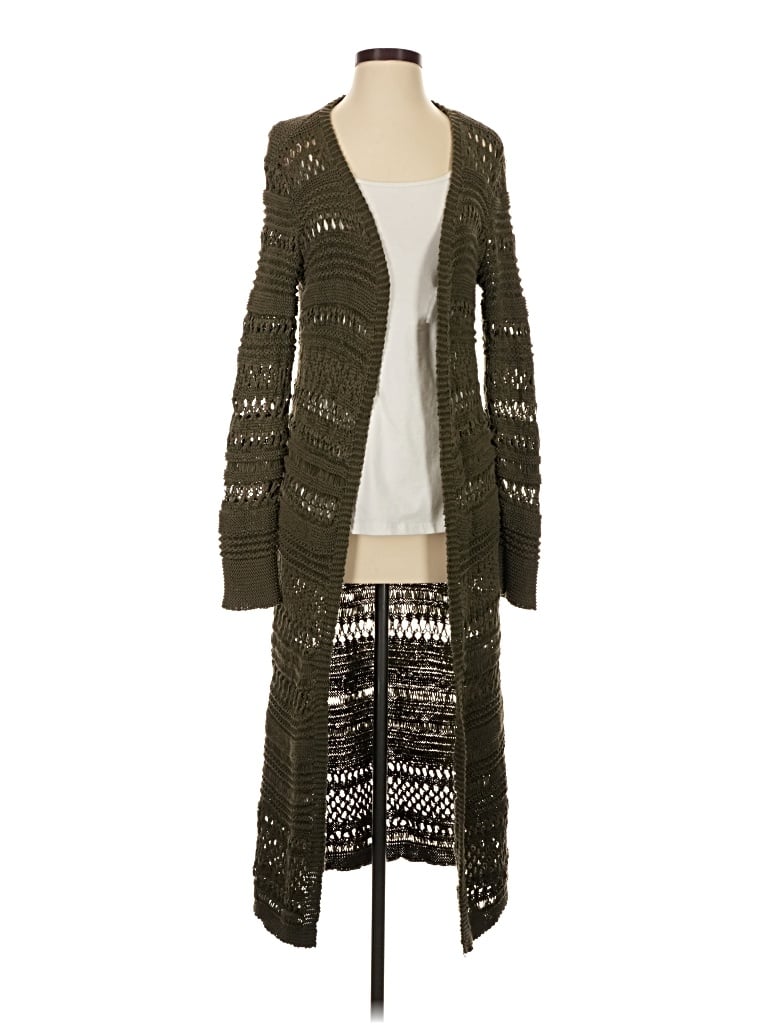 Pre-owned Bcbgmaxazria Cardigan Sweater In Green