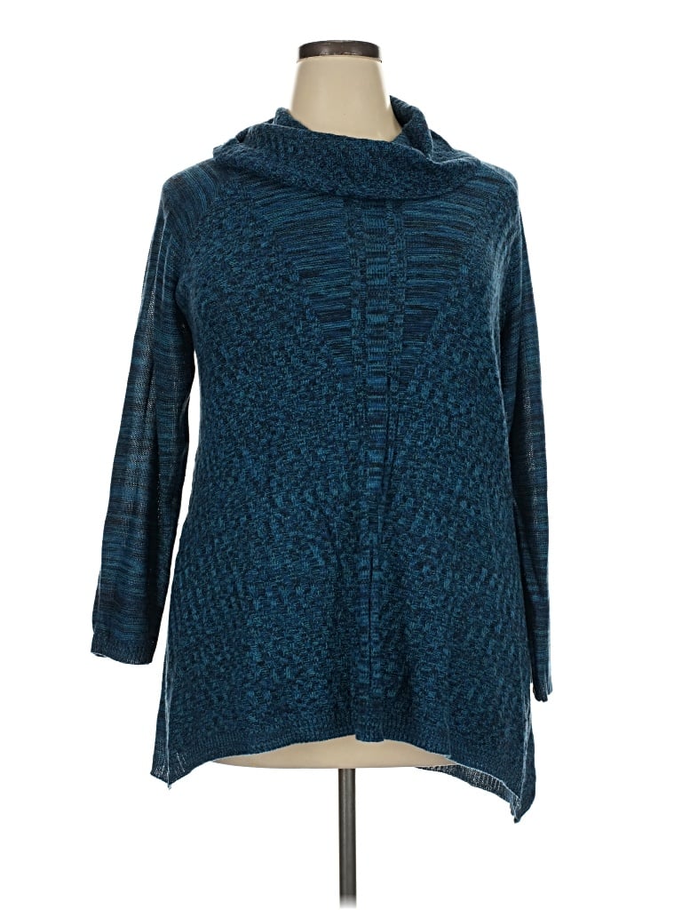 Pre-owned Faded Glory Pullover Sweater In Teal