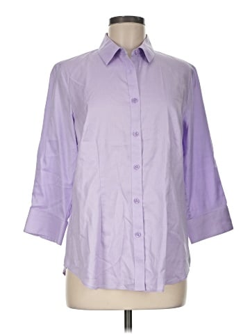 Coldwater Creek 3/4 Sleeve Button-Down Shirt (view 1)