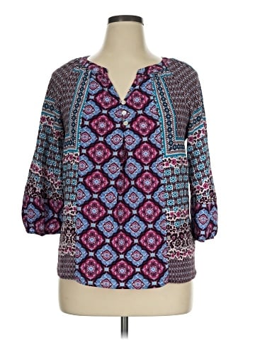 New Directions 3/4 Sleeve Blouse (view 1)
