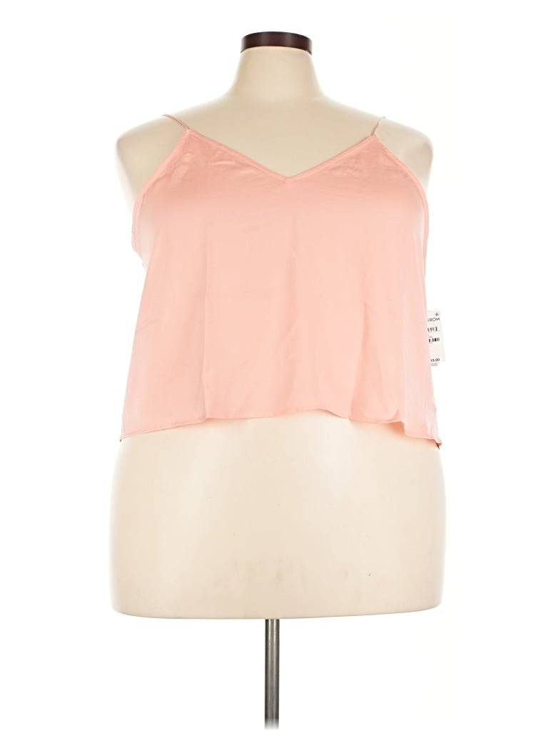 Bp. Sleeveless Top Pink Halter Neckline Tops