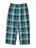 Lands' End 100% Polyester Plaid Green Casual Pants Size 4 - photo 1