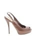 Gucci 100% Leather Brown Heels Size EU (IT) 40 1/2 / US 10 1/2 - photo 1