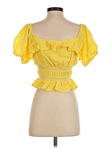 Lost + Wander Short Sleeve Blouse (view 2)
