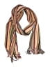 Zig Zag Asian Collection Stripes Tan Scarf One size - photo 1