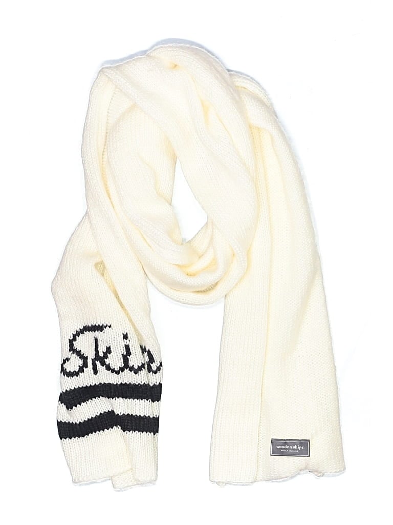 Pre-owned Wooden Ships Scarf In Ivory