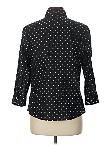 Jones New York Signature 3/4 Sleeve Button-Down Shirt (view 2)