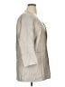Zara Basic Metallic Silver Blazer Size XL - photo 4