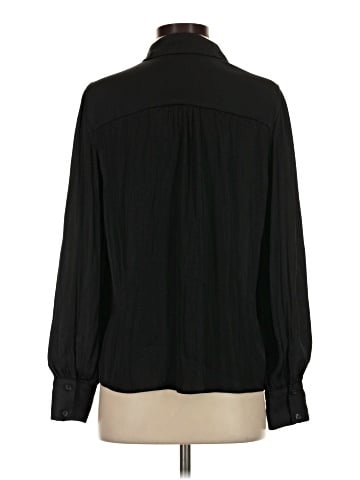 Aqua Long Sleeve Blouse (view 2)